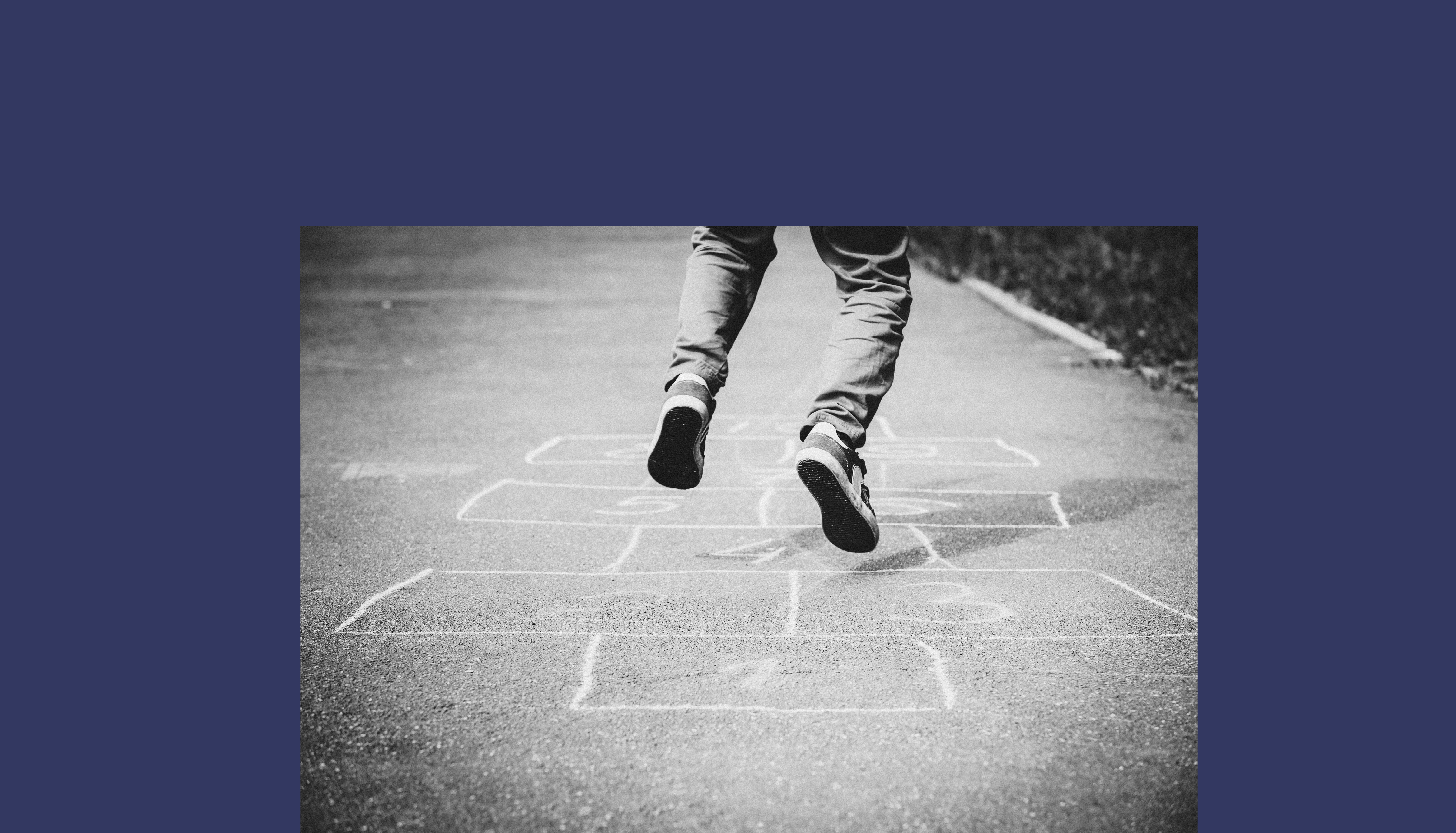 kid playing hopscotch on playground, kids outdoor activities